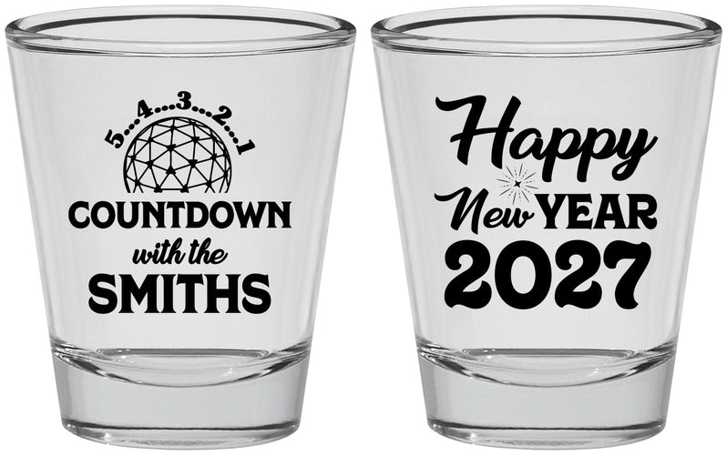 Personalized New Years Shot Glasses - 2027 Countdown | 170026