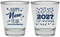 Personalized New Years Shot Glasses - 2027 Confetti | 170027