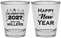 Personalized New Years Shot Glasses - 2027 Nye Confetti | 170028