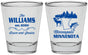 Personalized Wedding Shot Glasses - Minnesota | 172