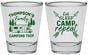 Personalized Family Vacation Shot Glasses - Camping Trip | 180016
