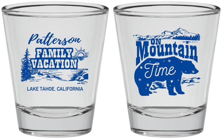 Personalized Family Vacation Shot Glasses - Mountain | 180028