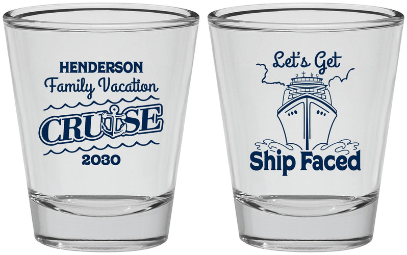 Personalized Family Vacation Shot Glasses - Cruise | 180038