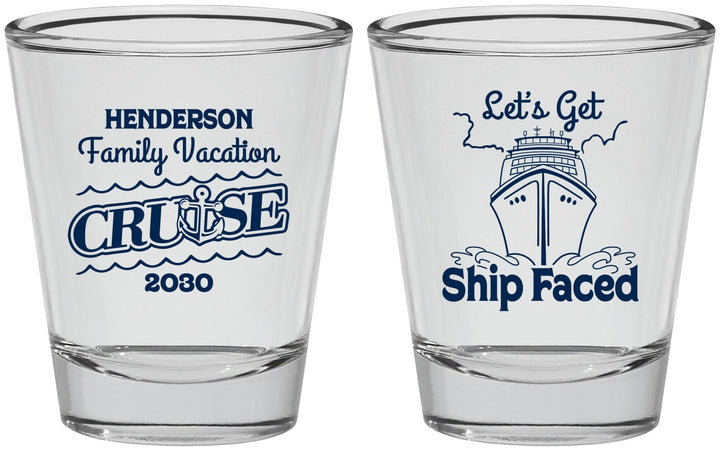 Personalized Family Vacation Shot Glasses - Cruise | 180038