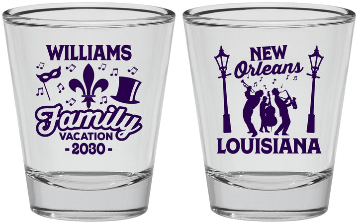 Personalized Family Vacation Shot Glasses - New Orleans | 180047