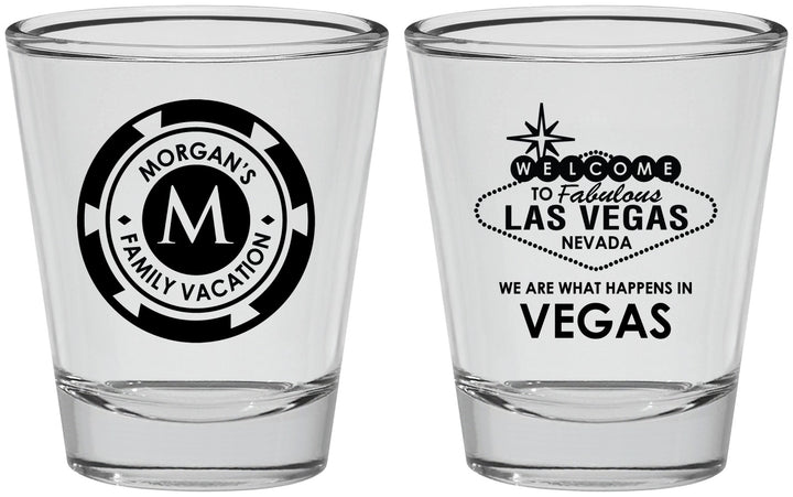 Personalized Family Vacation Shot Glasses - Las Vegas | 180049