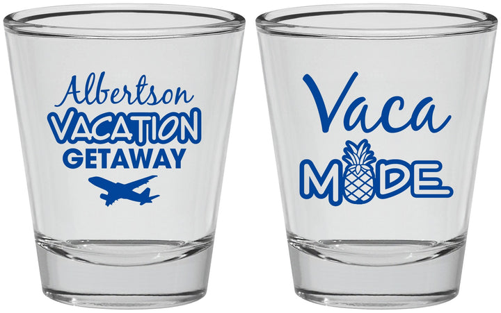 Personalized Family Vacation Shot Glasses - Vacay Vibes Trip | 180055