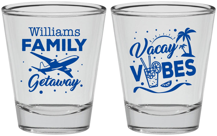 Personalized Family Vacation Shot Glasses - Life Is Good At The Beach | 180058