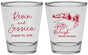 Personalized Wedding Shot Glasses - North Carolina | 182