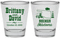 Personalized Wedding Shot Glasses - Oklahoma | 185