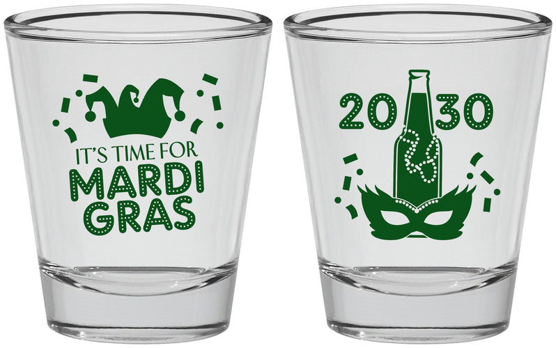 Personalized Mardi Gras Shot Glasses - New Orleans | 190003
