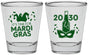 Personalized Mardi Gras Shot Glasses - New Orleans | 190003