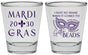 Personalized Mardi Gras Shot Glasses - Nola New Orleans | 190006