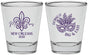 Personalized Mardi Gras Shot Glasses - Fleur De Lis | 190010