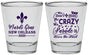 Personalized Mardi Gras Shot Glasses - Fleur De Lis | 190013
