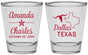 Personalized Wedding Shot Glasses - Texas | 192