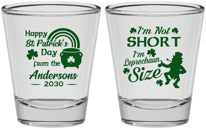 Personalized St Patricks Day Shot Glasses - Leprechaun | 200001