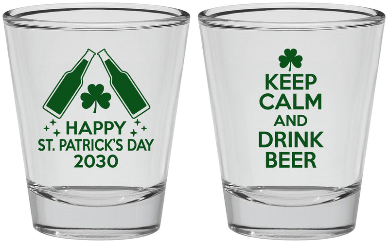 Personalized St Patricks Day Shot Glasses - Clover Irish | 200005