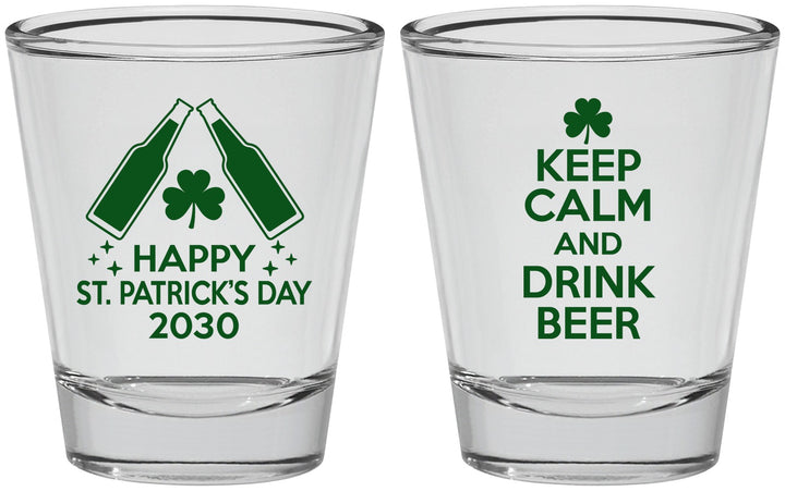 Personalized St Patricks Day Shot Glasses - Clover Irish | 200005