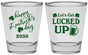 Personalized St Patricks Day Shot Glasses - Lucked Up | 200007