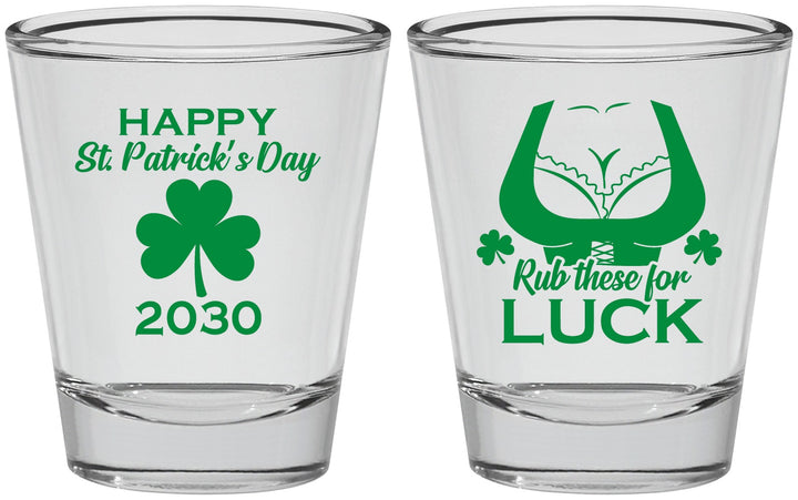 Personalized St Patricks Day Shot Glasses - Clover Irish | 200008