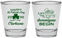 Personalized St Patricks Day Shot Glasses - Shenanigans Leprechaun | 200011