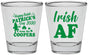Personalized St Patricks Day Shot Glasses - Irish Af Leprechaun | 200012