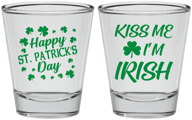 Personalized St Patricks Day Shot Glasses - Kiss Me I Am Irish | 200018