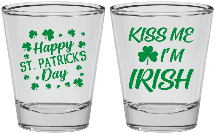 Personalized St Patricks Day Shot Glasses - Kiss Me I Am Irish | 200018