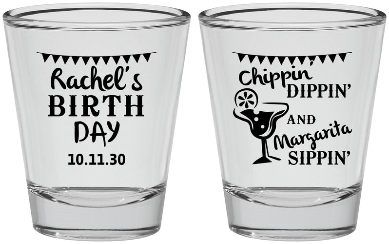 Personalized Birthday Shot Glasses - Fiesta Margarita | 20009