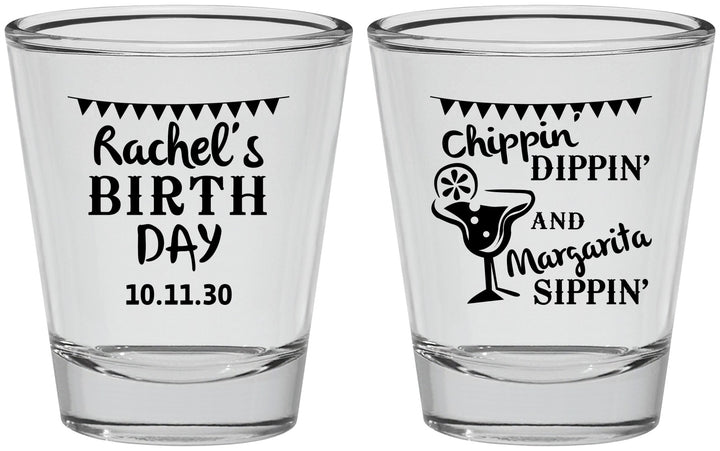 Personalized Birthday Shot Glasses - Fiesta Margarita | 20009