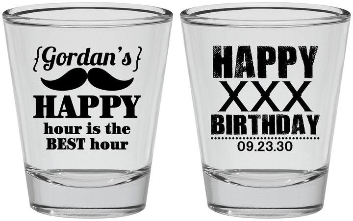 Personalized Birthday Shot Glasses - 30th | 20013