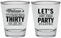 Personalized Birthday Shot Glasses - 30th | 20017