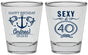 Personalized Birthday Shot Glasses - Sexy At 40 | 20027