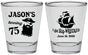 Personalized Birthday Shot Glasses - 75th Shipwrecked | 20029