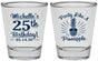 Personalized Birthday Shot Glasses - 25th Pineapple | 20043