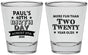 Personalized Birthday Shot Glasses - 40th | 20045