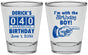 Personalized Birthday Shot Glasses - 40th | 20047