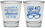 Personalized Birthday Shot Glasses - 40th | 20048