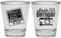 Personalized Birthday Shot Glasses - 25th | 20053