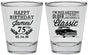 Personalized Birthday Shot Glasses - 75th Classic Car | 20055