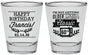 Personalized Birthday Shot Glasses - 60th Classic Tv | 20057