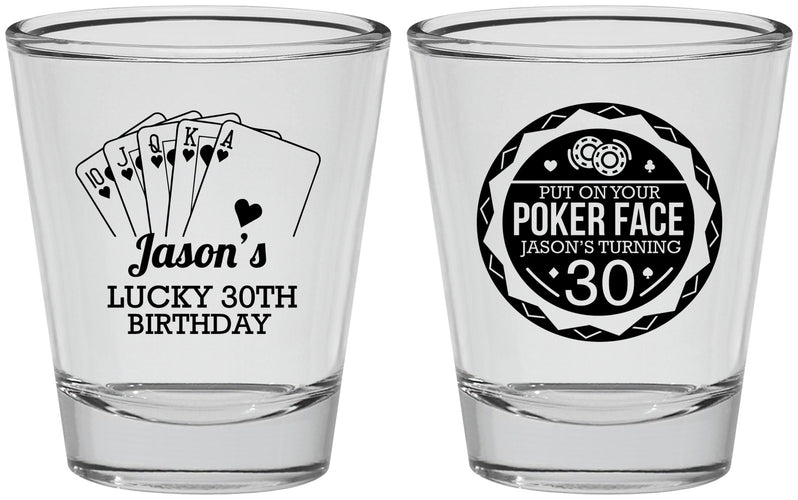 Personalized Birthday Shot Glasses - 30th Las Vegas | 20060