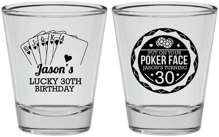 Personalized Birthday Shot Glasses - 30th Las Vegas | 20060