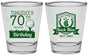 Personalized Birthday Shot Glasses - 70th Golf | 20061
