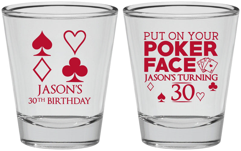Personalized Birthday Shot Glasses - 30th Las Vegas | 20062