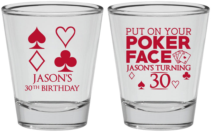 Personalized Birthday Shot Glasses - 30th Las Vegas | 20062