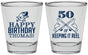 Personalized Birthday Shot Glasses - 50th Keeping It Reel | 20066