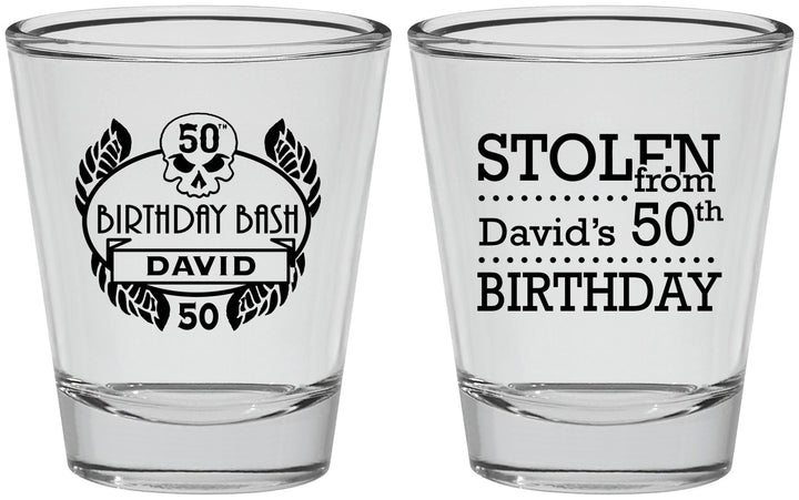 Personalized Birthday Shot Glasses - 50th | 20068