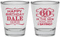 Personalized Birthday Shot Glasses - 60th | 20070
